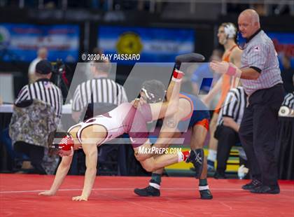 Thumbnail 1 in NYSPHSAA Wrestling Championships - Pigtails and Preliminaries photogallery.