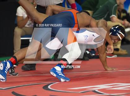 Thumbnail 3 in NYSPHSAA Wrestling Championships - Pigtails and Preliminaries photogallery.