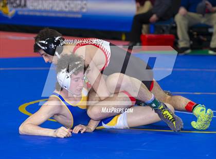 Thumbnail 2 in NYSPHSAA Wrestling Championships - Pigtails and Preliminaries photogallery.