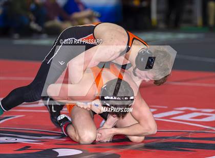 Thumbnail 3 in NYSPHSAA Wrestling Championships - Pigtails and Preliminaries photogallery.