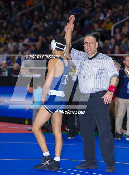 Thumbnail 1 in NYSPHSAA Wrestling Championships - Pigtails and Preliminaries photogallery.
