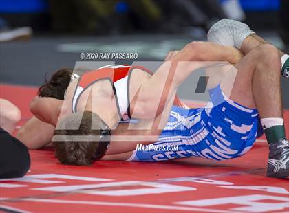 Thumbnail 3 in NYSPHSAA Wrestling Championships - Pigtails and Preliminaries photogallery.