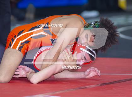Thumbnail 1 in NYSPHSAA Wrestling Championships - Pigtails and Preliminaries photogallery.