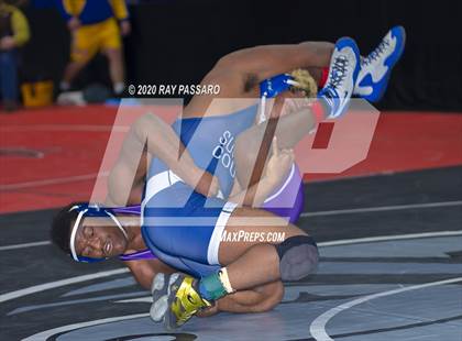 Thumbnail 3 in NYSPHSAA Wrestling Championships - Pigtails and Preliminaries photogallery.