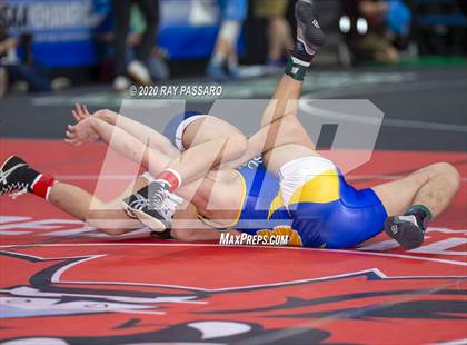 Thumbnail 1 in NYSPHSAA Wrestling Championships - Pigtails and Preliminaries photogallery.