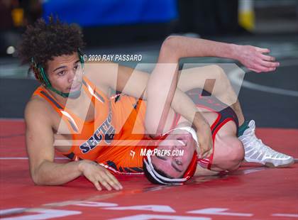 Thumbnail 3 in NYSPHSAA Wrestling Championships - Pigtails and Preliminaries photogallery.