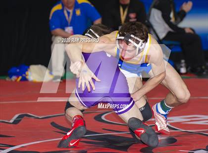 Thumbnail 1 in NYSPHSAA Wrestling Championships - Pigtails and Preliminaries photogallery.
