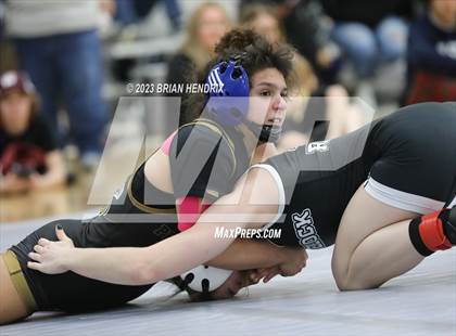 Thumbnail 3 in NCHSAA Women's Wrestling Invitational 2023 photogallery.