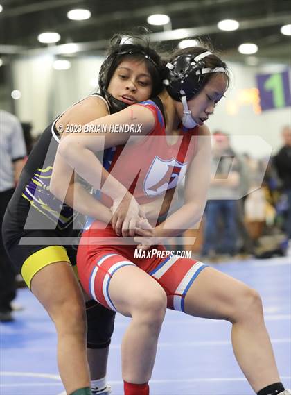 Thumbnail 2 in NCHSAA Women's Wrestling Invitational 2023 photogallery.