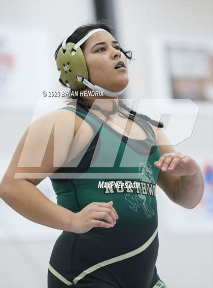 Thumbnail 3 in NCHSAA Women's Wrestling Invitational 2023 photogallery.