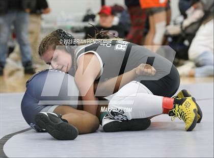 Thumbnail 1 in NCHSAA Women's Wrestling Invitational 2023 photogallery.