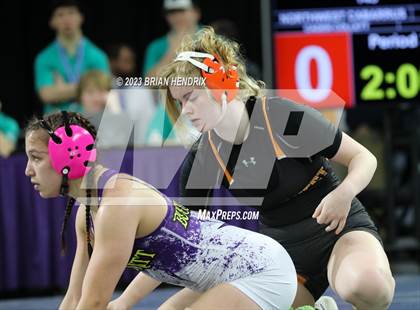 Thumbnail 3 in NCHSAA Women's Wrestling Invitational 2023 photogallery.