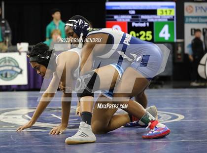 Thumbnail 3 in NCHSAA Women's Wrestling Invitational 2023 photogallery.