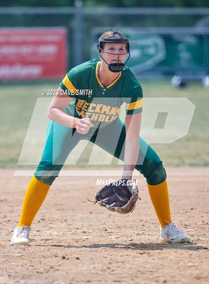 Thumbnail 2 in Beckman vs Monticello (West Delaware Invitational) photogallery.