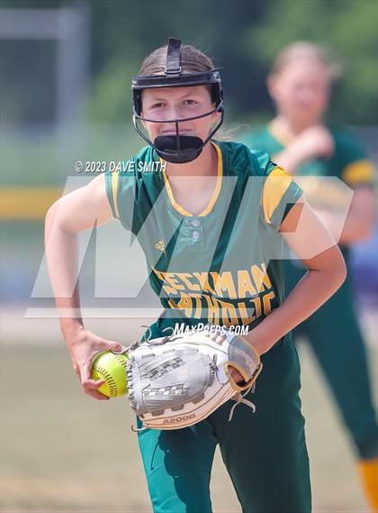 Thumbnail 2 in Beckman vs Monticello (West Delaware Invitational) photogallery.