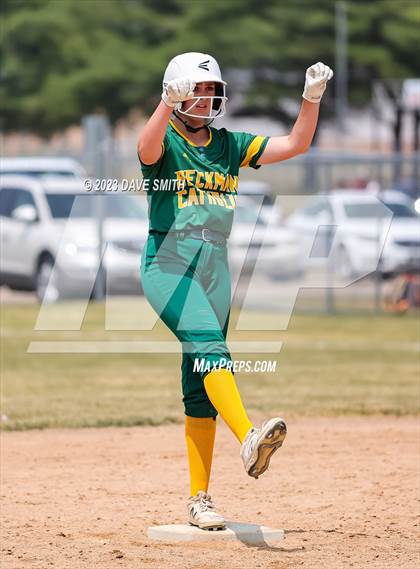 Thumbnail 3 in Beckman vs Monticello (West Delaware Invitational) photogallery.