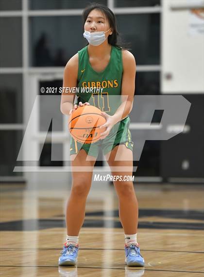 Thumbnail 2 in Cardinal Gibbons vs. Northwest Guilford (Lady Knights Holiday Invitational Final) photogallery.