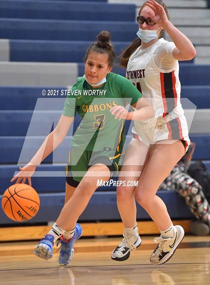 Thumbnail 3 in Cardinal Gibbons vs. Northwest Guilford (Lady Knights Holiday Invitational Final) photogallery.
