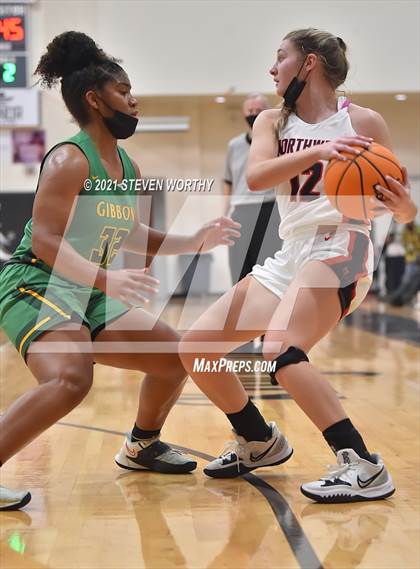 Thumbnail 3 in Cardinal Gibbons vs. Northwest Guilford (Lady Knights Holiday Invitational Final) photogallery.