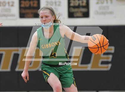 Thumbnail 1 in Cardinal Gibbons vs. Northwest Guilford (Lady Knights Holiday Invitational Final) photogallery.