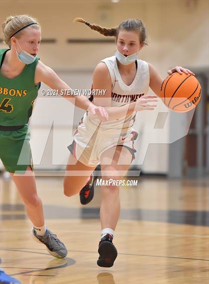 Thumbnail 1 in Cardinal Gibbons vs. Northwest Guilford (Lady Knights Holiday Invitational Final) photogallery.