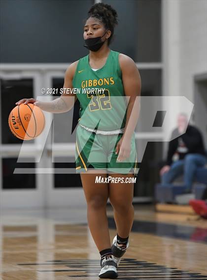 Thumbnail 2 in Cardinal Gibbons vs. Northwest Guilford (Lady Knights Holiday Invitational Final) photogallery.