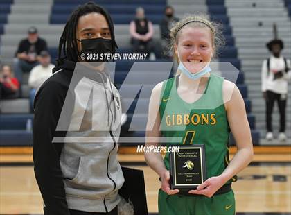 Thumbnail 2 in Cardinal Gibbons vs. Northwest Guilford (Lady Knights Holiday Invitational Final) photogallery.