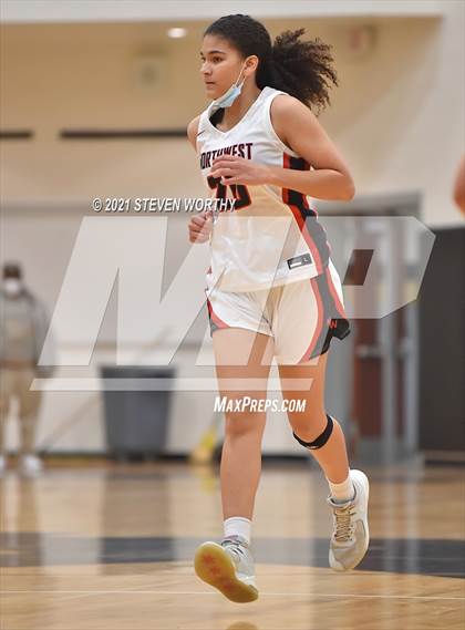Thumbnail 2 in Cardinal Gibbons vs. Northwest Guilford (Lady Knights Holiday Invitational Final) photogallery.