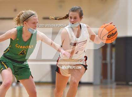Thumbnail 3 in Cardinal Gibbons vs. Northwest Guilford (Lady Knights Holiday Invitational Final) photogallery.