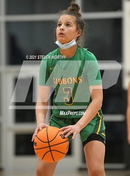 Thumbnail 1 in Cardinal Gibbons vs. Northwest Guilford (Lady Knights Holiday Invitational Final) photogallery.