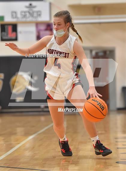 Thumbnail 3 in Cardinal Gibbons vs. Northwest Guilford (Lady Knights Holiday Invitational Final) photogallery.