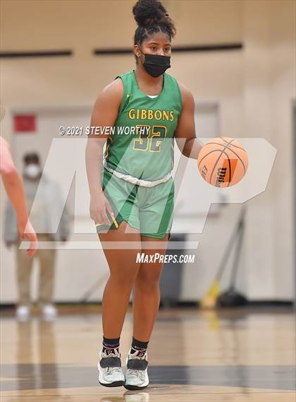 Thumbnail 1 in Cardinal Gibbons vs. Northwest Guilford (Lady Knights Holiday Invitational Final) photogallery.