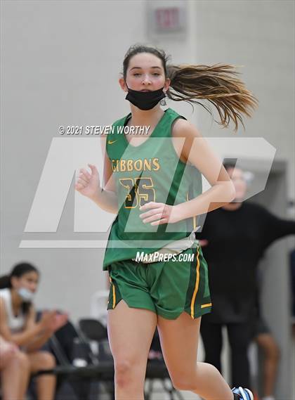 Thumbnail 2 in Cardinal Gibbons vs. Northwest Guilford (Lady Knights Holiday Invitational Final) photogallery.