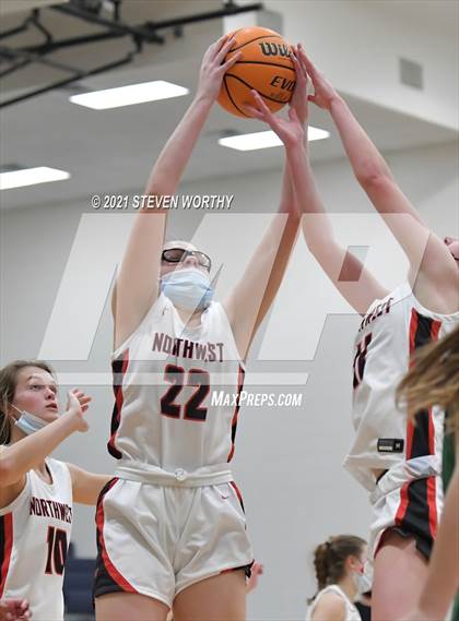 Thumbnail 2 in Cardinal Gibbons vs. Northwest Guilford (Lady Knights Holiday Invitational Final) photogallery.