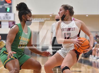 Thumbnail 2 in Cardinal Gibbons vs. Northwest Guilford (Lady Knights Holiday Invitational Final) photogallery.