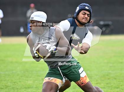 Thumbnail 2 in St. John Bosco vs. Inglewood (Battle at the Beach) photogallery.
