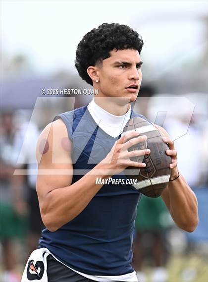 Thumbnail 3 in St. John Bosco vs. Inglewood (Battle at the Beach) photogallery.