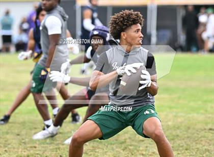 Thumbnail 3 in St. John Bosco vs. Inglewood (Battle at the Beach) photogallery.