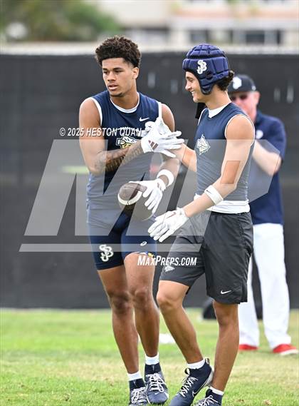 Thumbnail 1 in St. John Bosco vs. Inglewood (Battle at the Beach) photogallery.