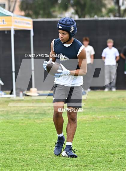 Thumbnail 1 in St. John Bosco vs. Inglewood (Battle at the Beach) photogallery.