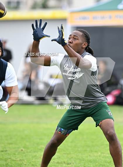 Thumbnail 1 in St. John Bosco vs. Inglewood (Battle at the Beach) photogallery.