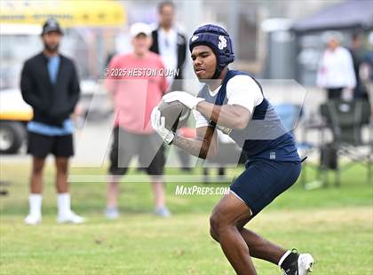 Thumbnail 2 in St. John Bosco vs. Inglewood (Battle at the Beach) photogallery.