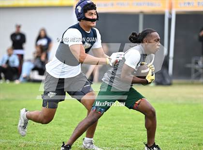 Thumbnail 3 in St. John Bosco vs. Inglewood (Battle at the Beach) photogallery.