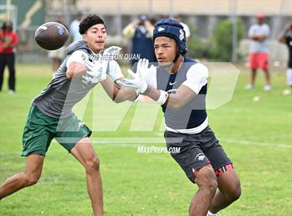 Thumbnail 1 in St. John Bosco vs. Inglewood (Battle at the Beach) photogallery.