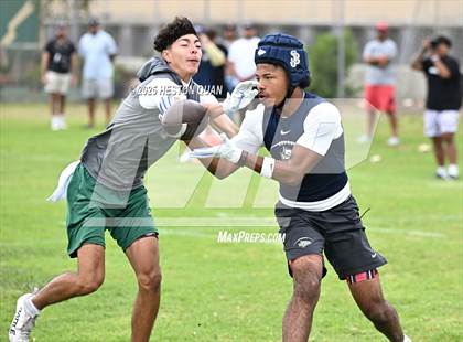 Thumbnail 2 in St. John Bosco vs. Inglewood (Battle at the Beach) photogallery.