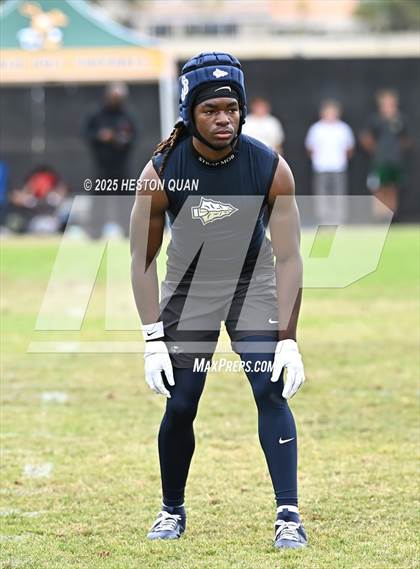 Thumbnail 3 in St. John Bosco vs. Inglewood (Battle at the Beach) photogallery.