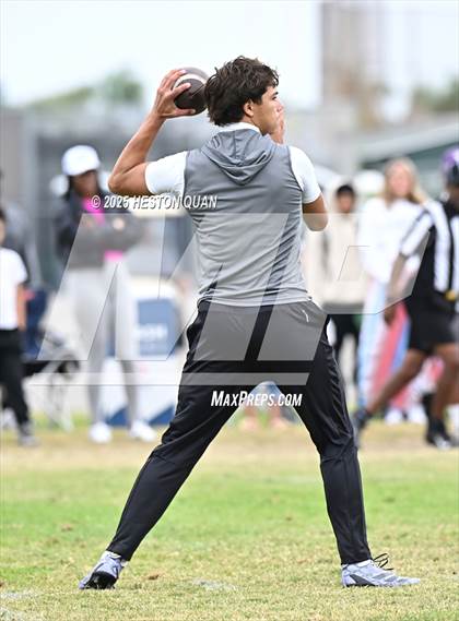 Thumbnail 3 in St. John Bosco vs. Inglewood (Battle at the Beach) photogallery.