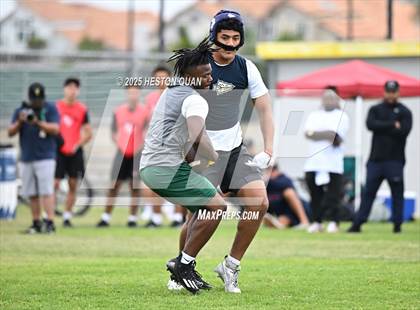 Thumbnail 2 in St. John Bosco vs. Inglewood (Battle at the Beach) photogallery.