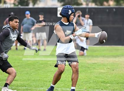Thumbnail 3 in St. John Bosco vs. Inglewood (Battle at the Beach) photogallery.