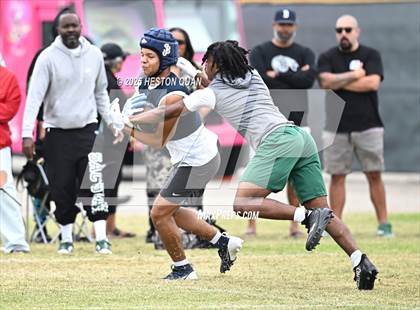 Thumbnail 3 in St. John Bosco vs. Inglewood (Battle at the Beach) photogallery.